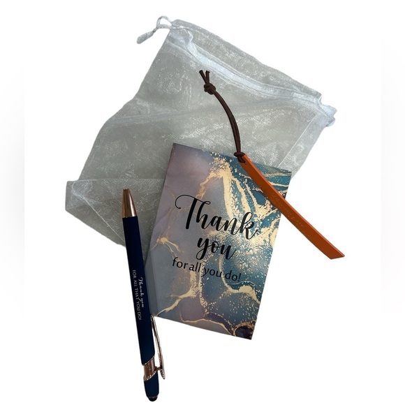 Thank you gift Engraved Appreciation Set Book and Pen | For All you Do - Picture 6 of 7